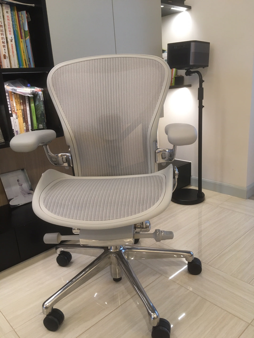 Aeron Chair - Mineral Polished Aluminium base/frame (12 Year Warranty)