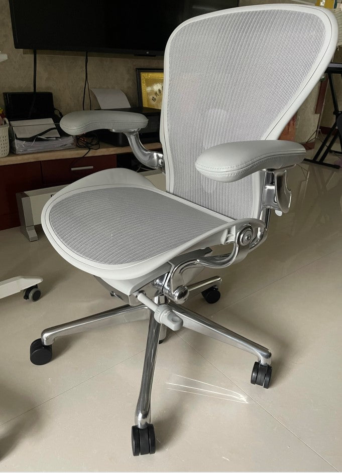 Aeron Chair - Mineral Polished Aluminium base/frame (12 Year Warranty)